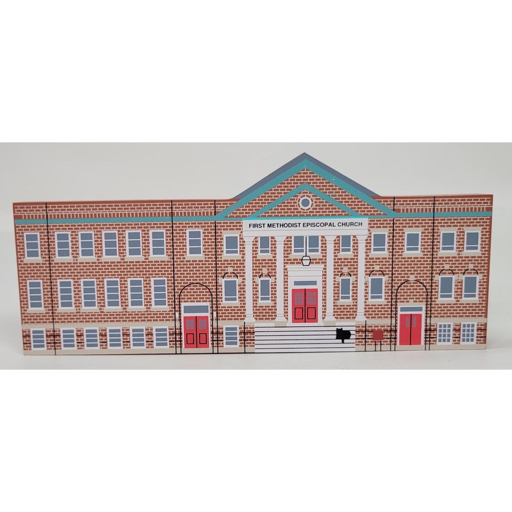 Cat's‎ Meow First Methodist Episcopal Church House Collectible 1997 Hand-Painted